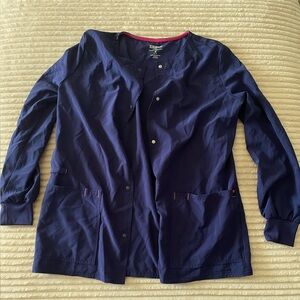 Scrubstar Navy Blue Scrub Jacket